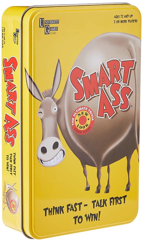 University Games, Smart Ass Card Game Tin 